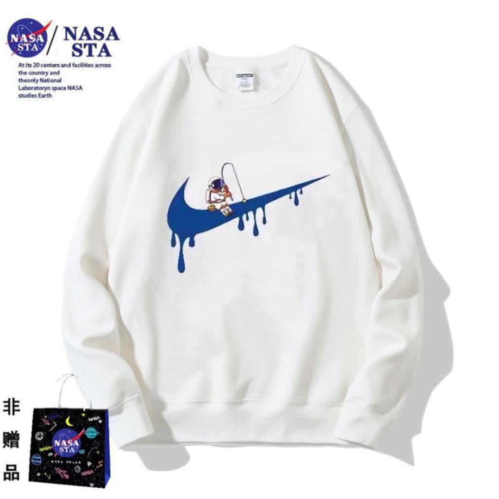 【奥特莱斯】nasa sta联名卫衣男潮牌休闲宽松秋季情侣运动圆领套