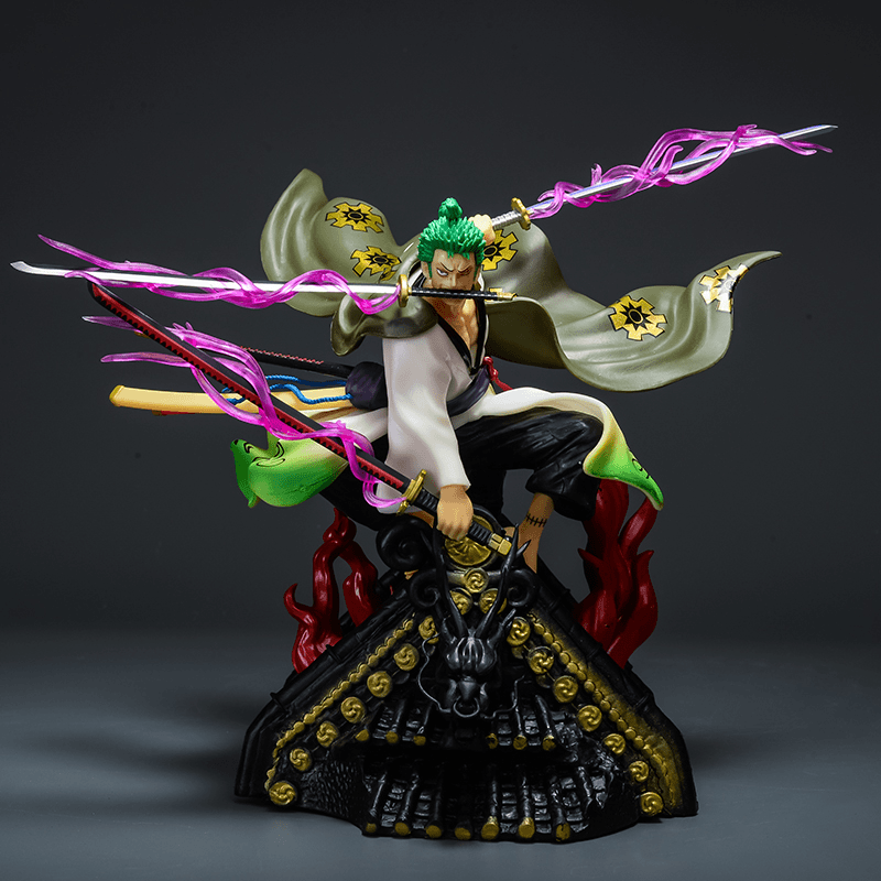 海贼王系列和之国三刀流屋顶索隆模型摆件手办雕像摆件