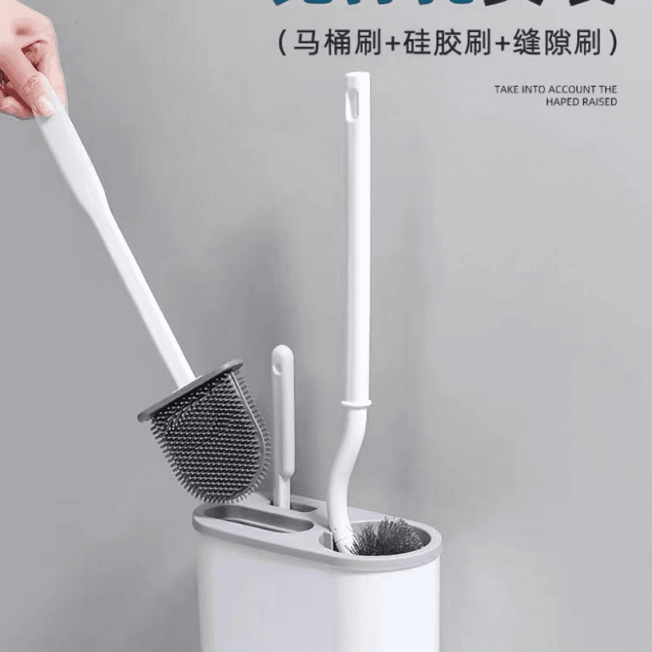 日式壁挂马桶刷套装卫生间无死角马桶刷长柄软毛清洁刷居家多功能