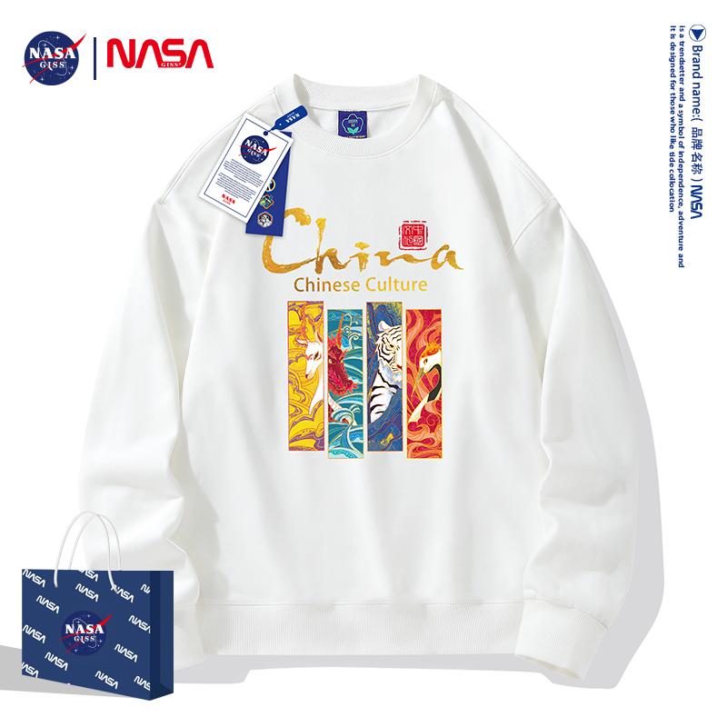NASAGISS中国风四神兽联名秋冬款情侣圆领卫衣NS38024