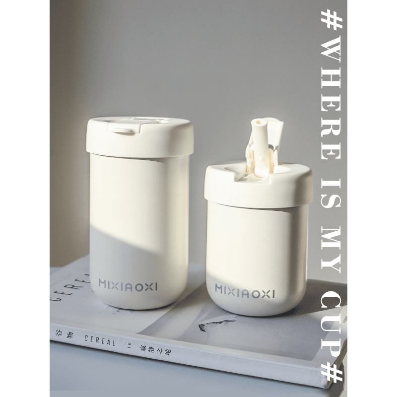 原创设计丨茶水分离花茶保温杯女学生简约高颜值带吸管泡茶水杯子