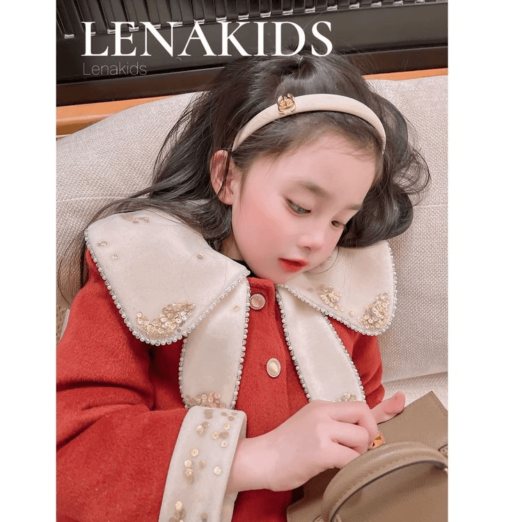 2023爆款宝宝拜年服高档加厚番茄红外套新款兔耳朵设计女童外套