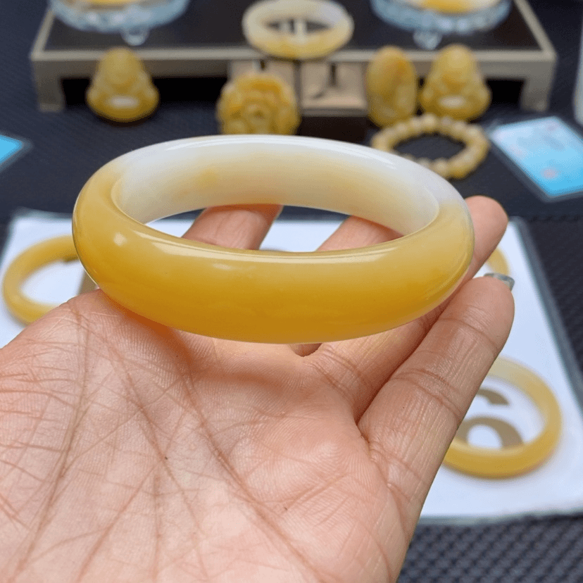 【闪购商品】石英质玉（黄龙玉）首饰未镶嵌米
