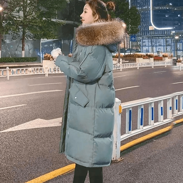 羽绒棉服韩版中长款棉衣23年大码秋冬爆款加厚宽松女冬棉袄新款