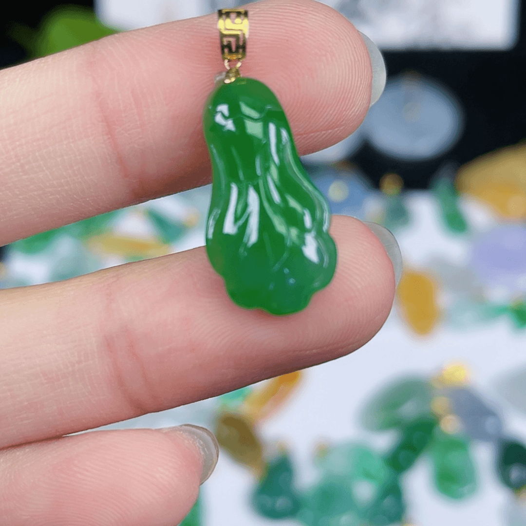 【闪购商品】翡翠颈饰18K金镶嵌