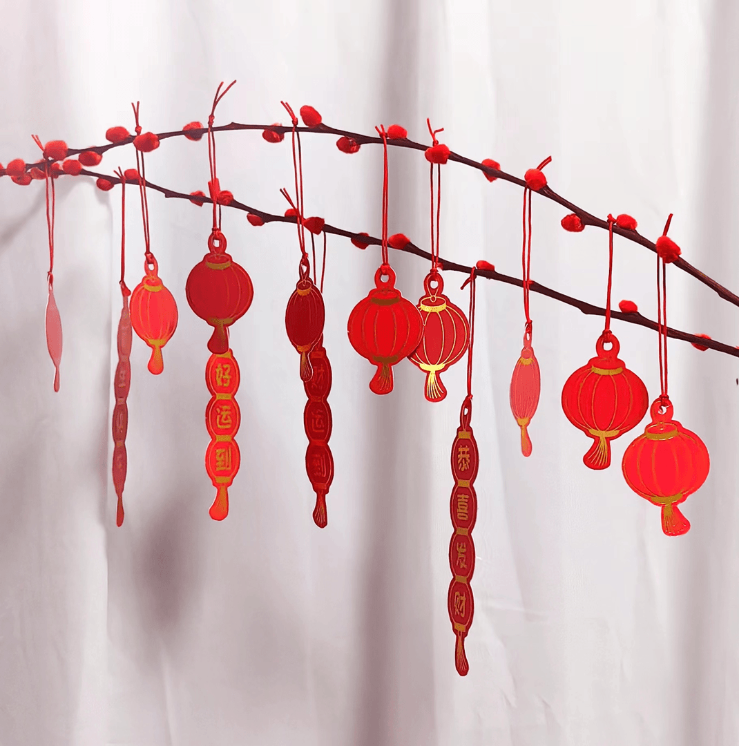 灯笼卡牌挂饰共13个