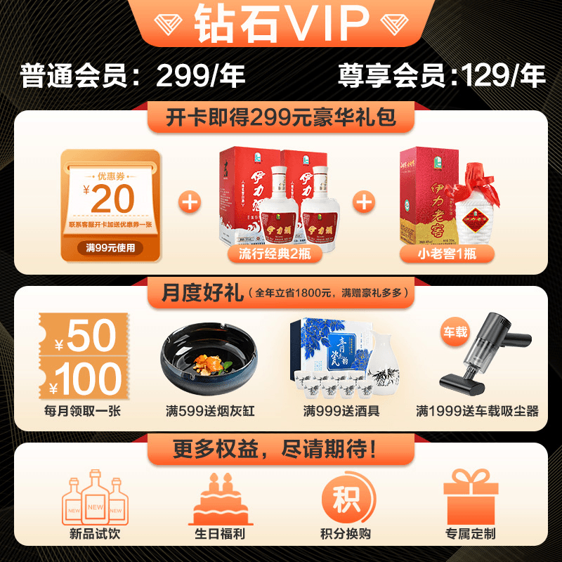 伊力特VIP开卡大礼包