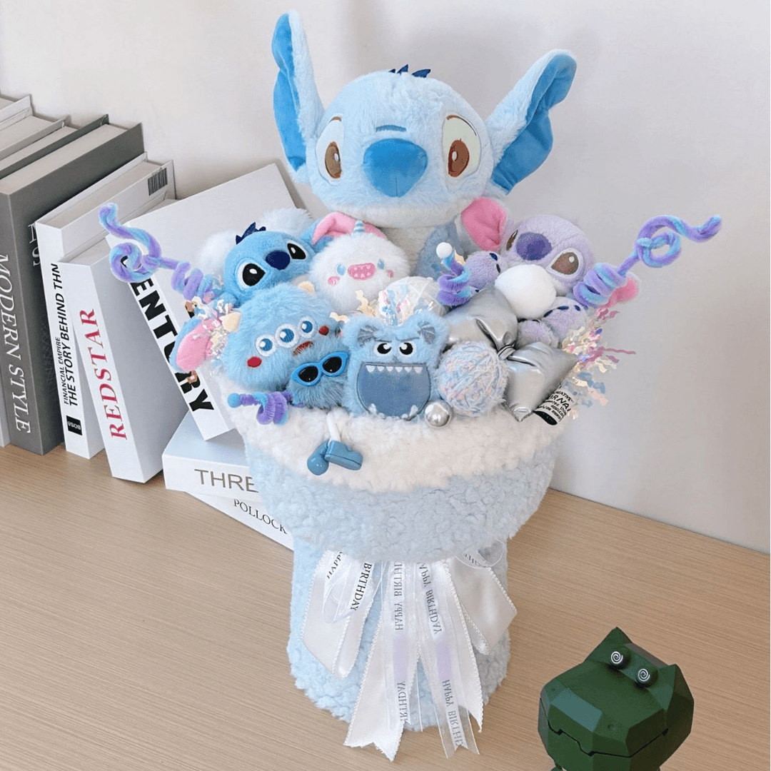 史迪仔玩偶花束成品花束生日礼物节日礼物毛绒玩具