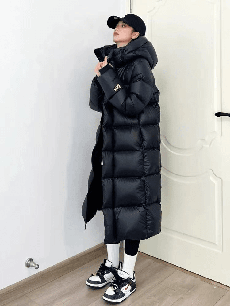 【小扬哥甄选】加厚黑金长款羽绒保暖羽绒服女2023年冬季新款情侣