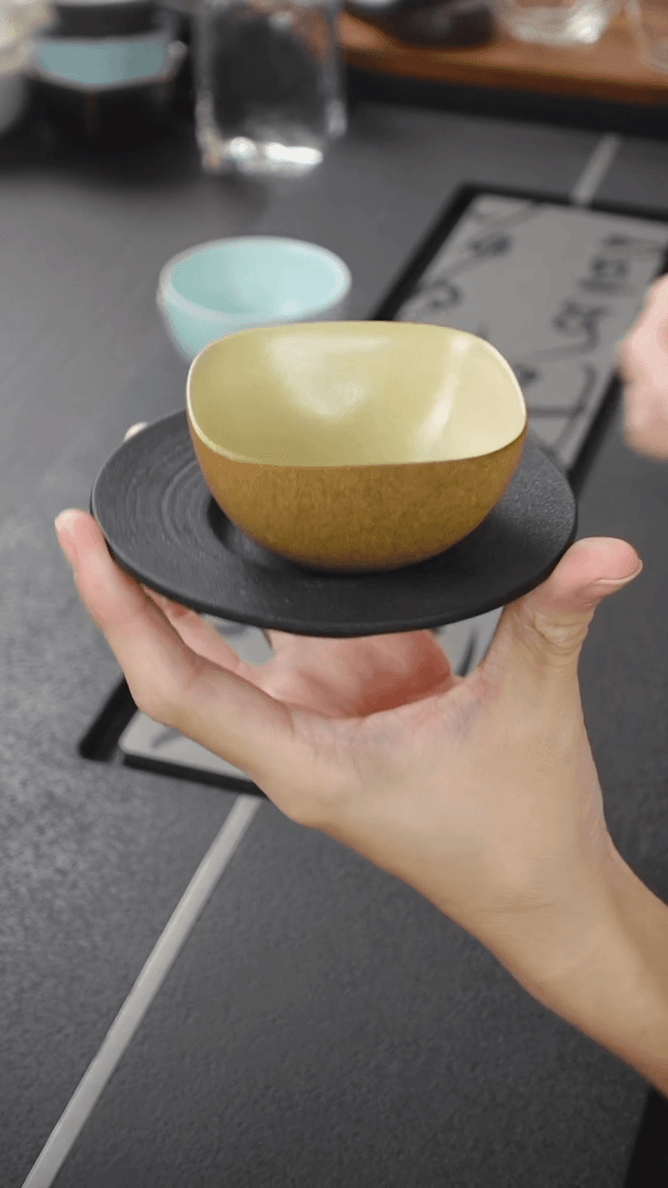 【闪购商品】陶瓷四方团圆·素心·套杯