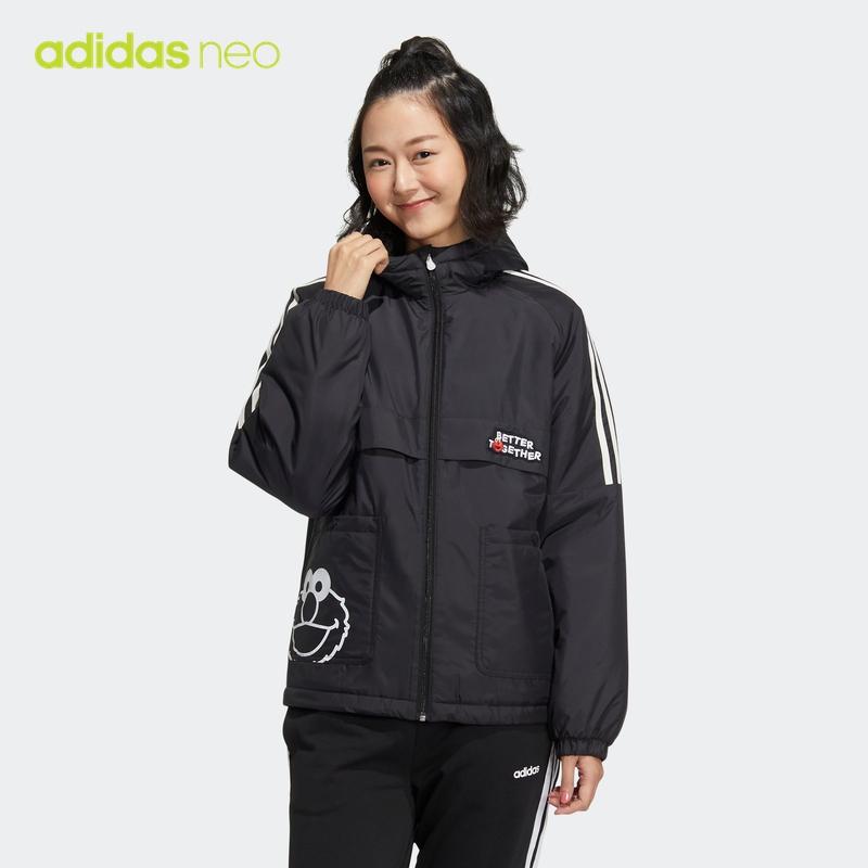 阿迪达斯官网女款运动棉服 adidas NEO 芝麻街联名 HM7478