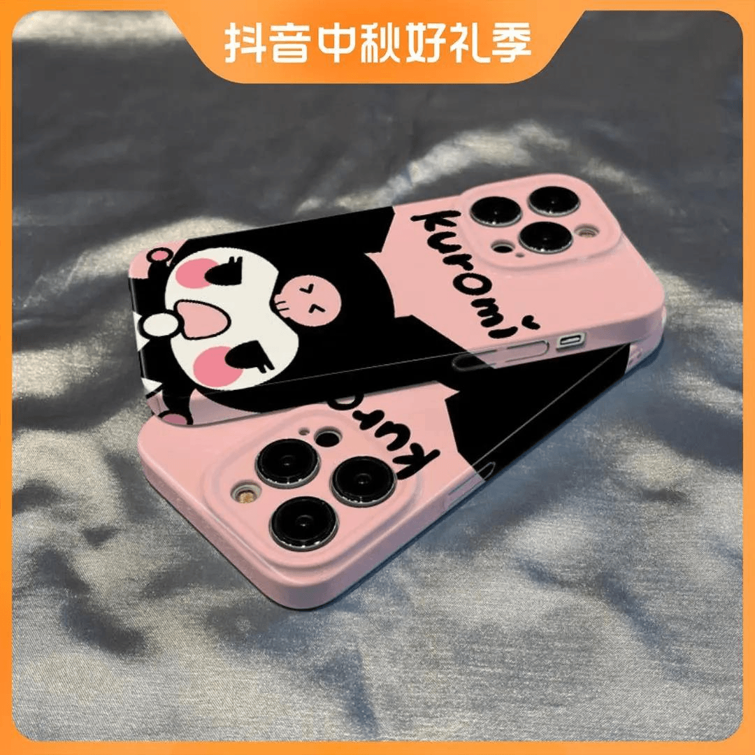 靓壳适用【苹果华为oppovivo小米】菲林壳全包粉库洛米手机硬壳创