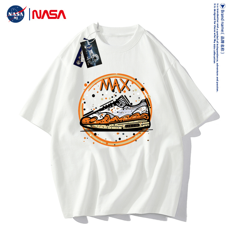 NASA 联名2023定制款潮牌元素时尚纯棉T恤 89057