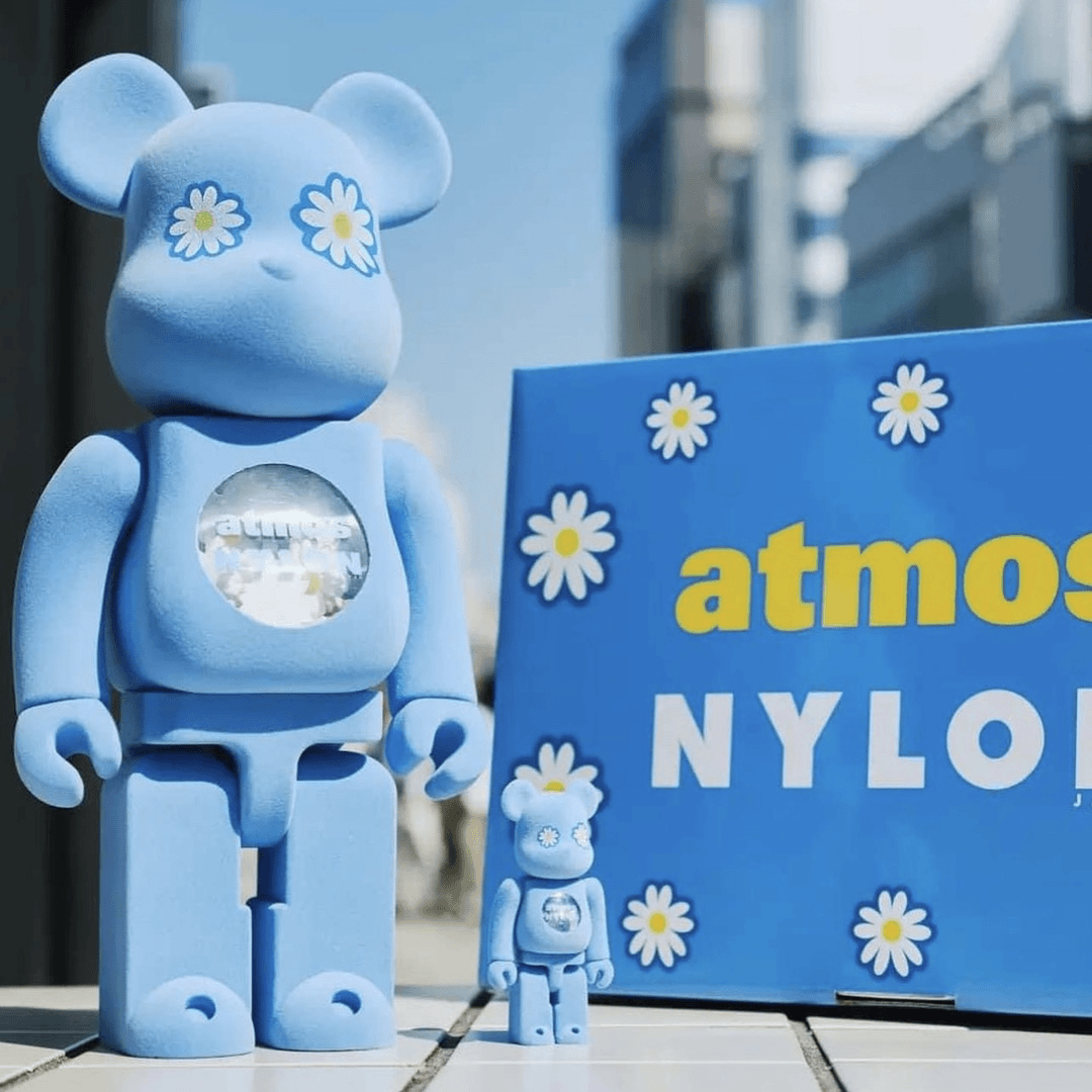 【预定】Bearbrick 积木熊 Atmos 小雏菊 400%+100%