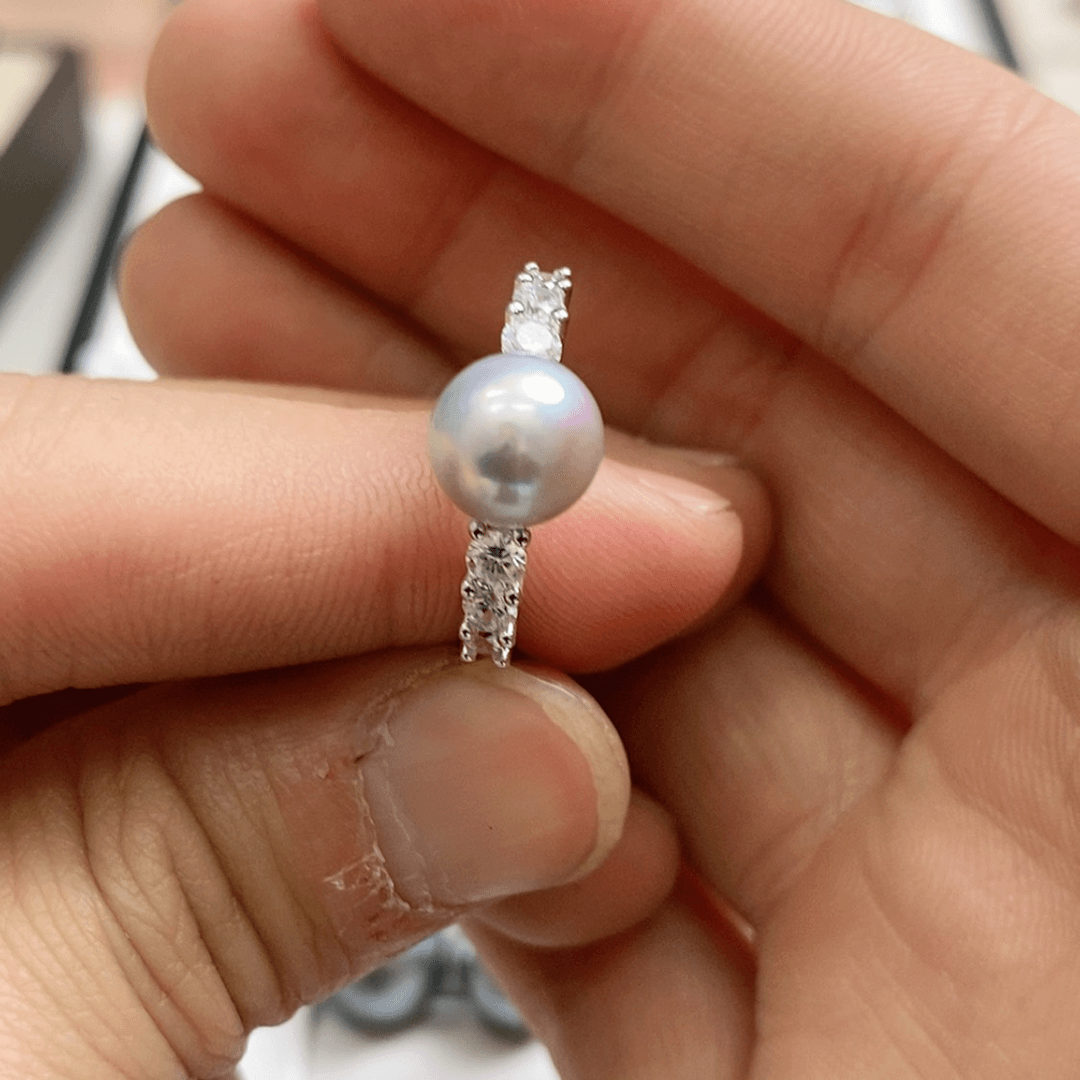 【闪购商品】海水珍珠戒指银S925镶嵌
