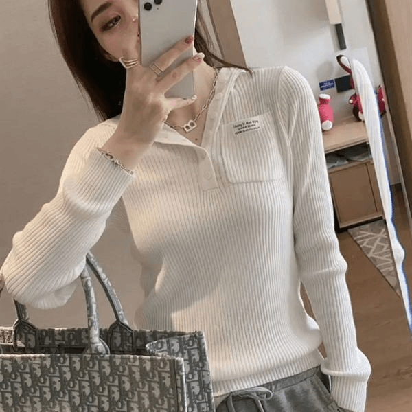 设计感小众连帽打底衫女装2023秋季新款气质修身显瘦长袖T恤ins潮