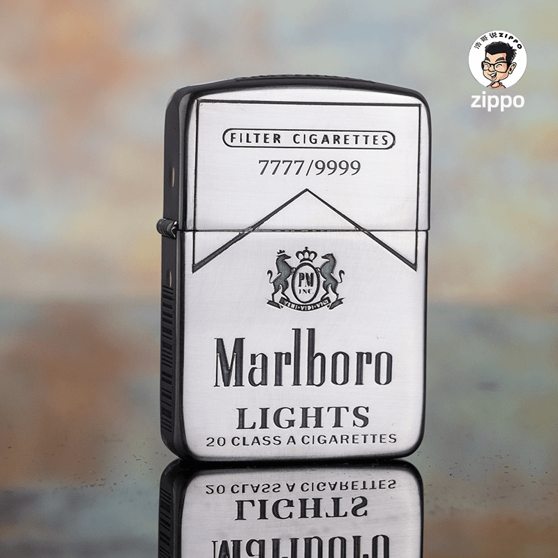 ZIPPO1941古银万宝路DIY双面男士个性煤油防风打火机送男友好礼