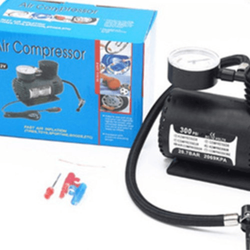 12V微型火车头充气泵 车用轮胎打气机 便携式车载电动小气泵