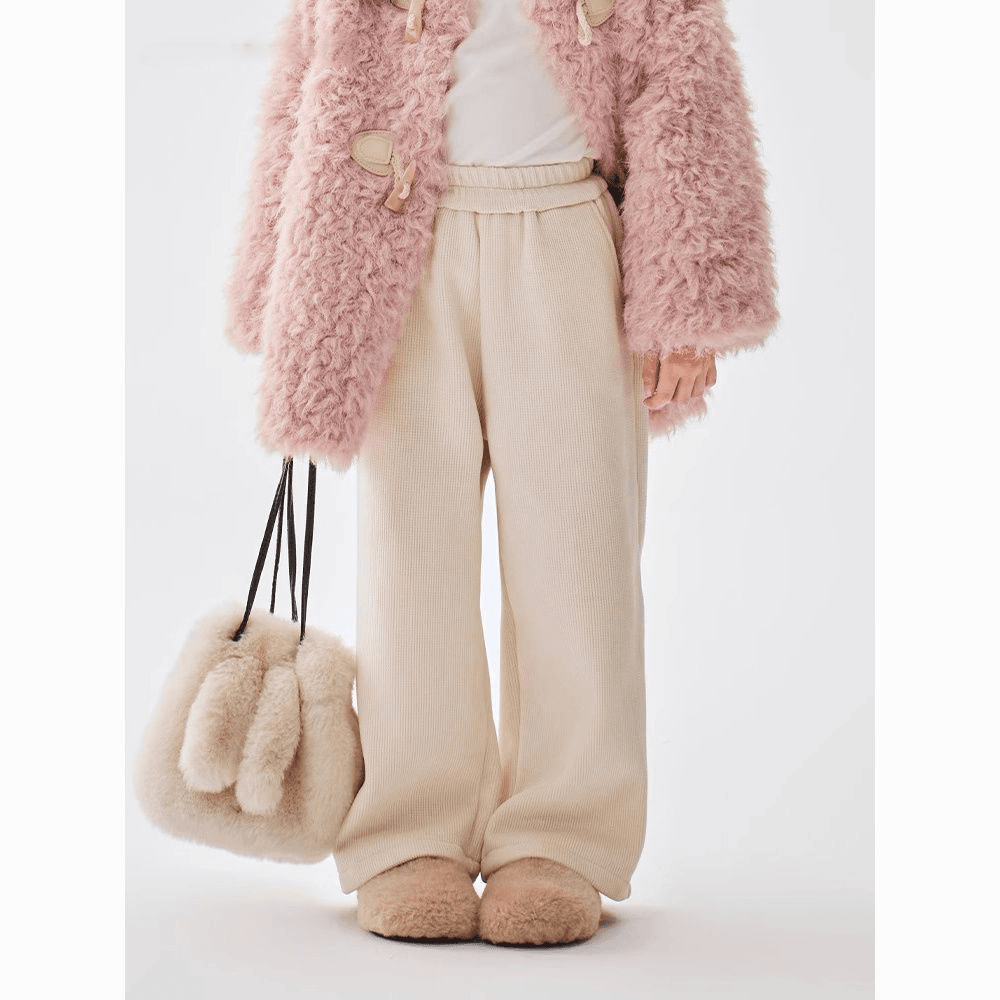 子涵童装D女童加绒裤子一体绒儿童秋冬装休闲裤儿童加厚百搭宽松