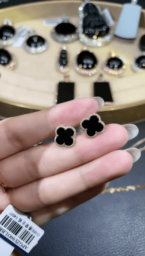 【闪购商品】定制翡翠18K金镶嵌墨翠i8-70多样性发出一件