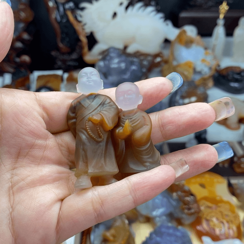 【闪购商品】玛瑙/玉髓颈饰未镶嵌社***爷