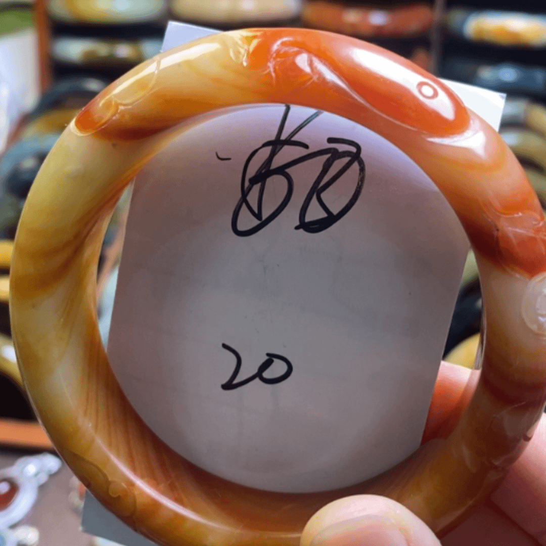 【闪购商品】蛇纹石玉手镯未镶嵌人***风