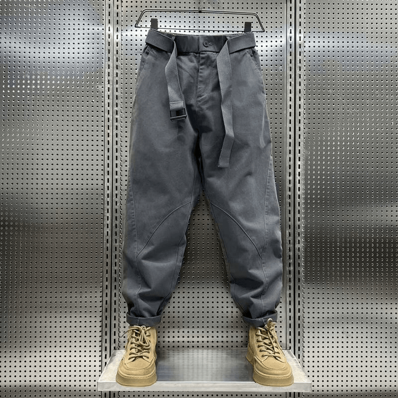 男秋冬裤子2023年秋冬男士潮流九分工装束脚休闲百搭裤长裤