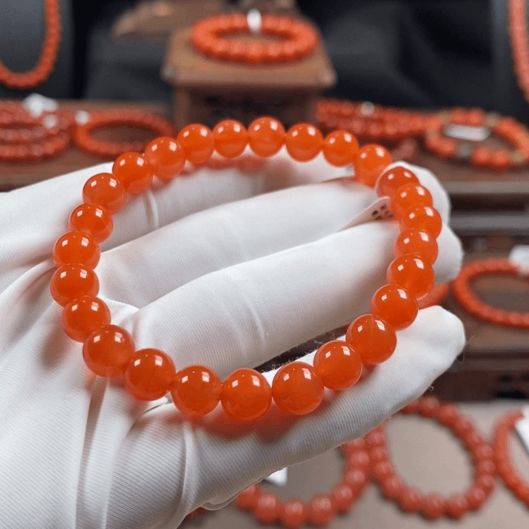 【闪购商品】南红玛瑙手串未镶嵌飘**兰