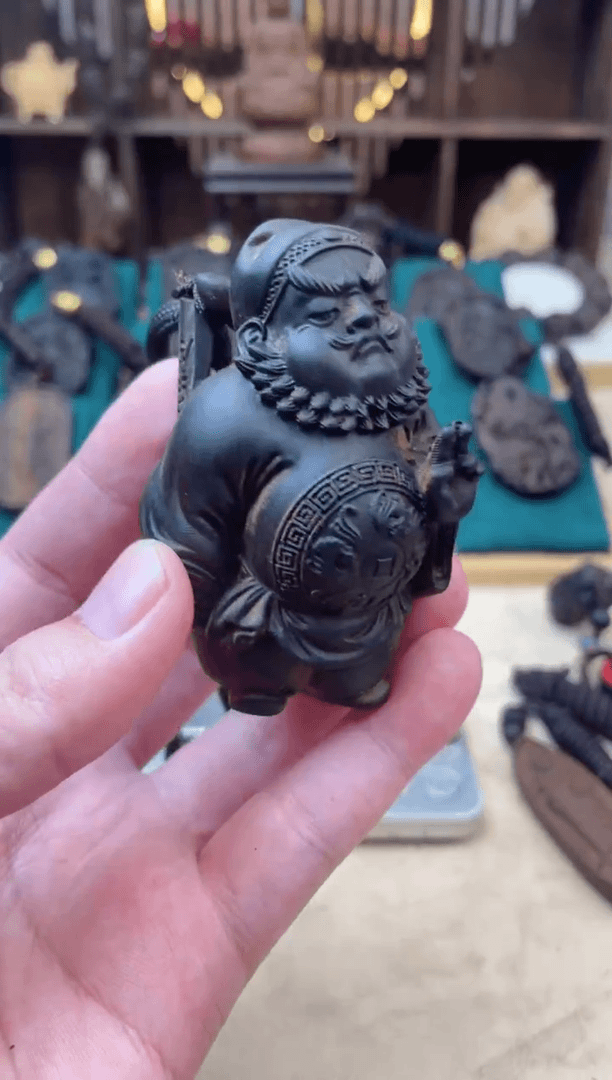 【闪购商品】香木大钟馗手把摆件
