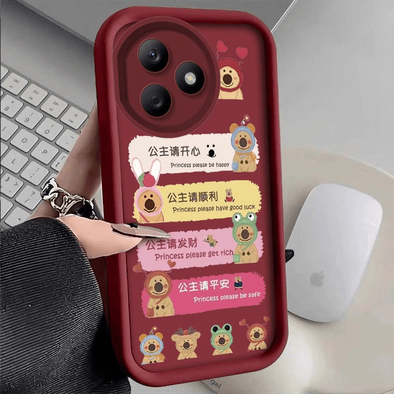 适用于荣耀x50i+手机壳HONORx50iPLUS公主请发财新年女防摔软壳全