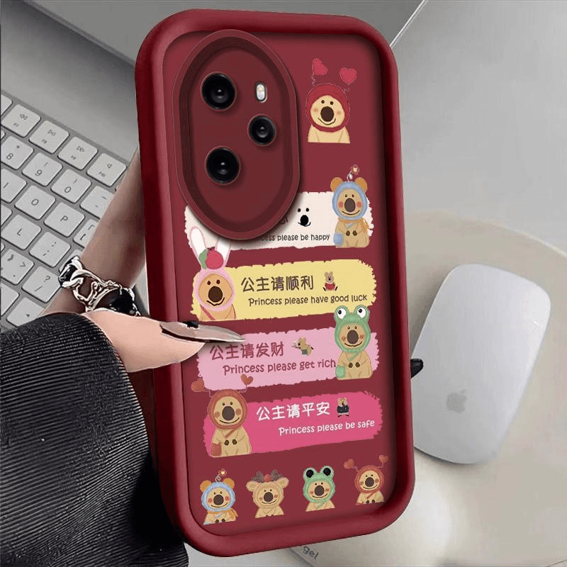 适用于荣耀100pro手机壳HONOR100Pro公主请发财新年女防摔软壳全