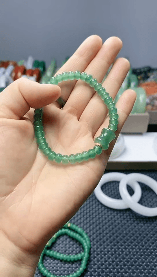 【闪购商品】东陵石手链未镶嵌算盘珠手串