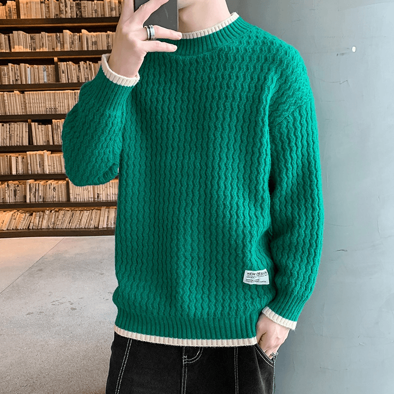 小杨推荐哥 2023新款毛衣男士秋冬季加绒加厚针织衫线衣男装内搭