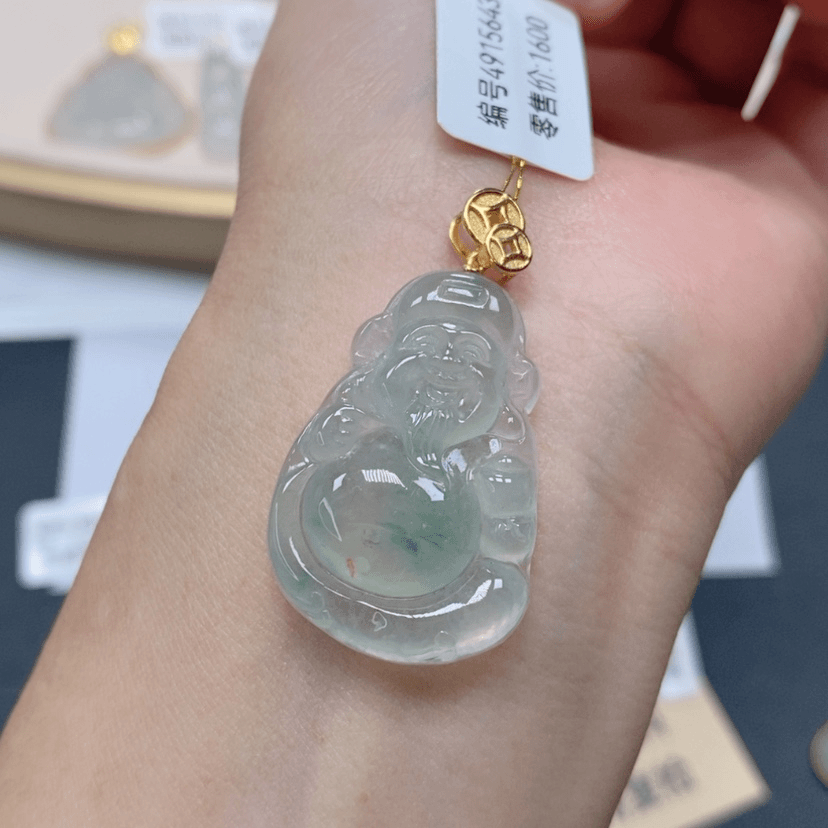 【闪购商品】翡翠颈饰18K金镶嵌4915643