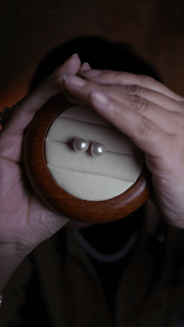 【闪购商品】淡水珍珠耳钉银S925镶嵌巴洛克耳钉非基地发货