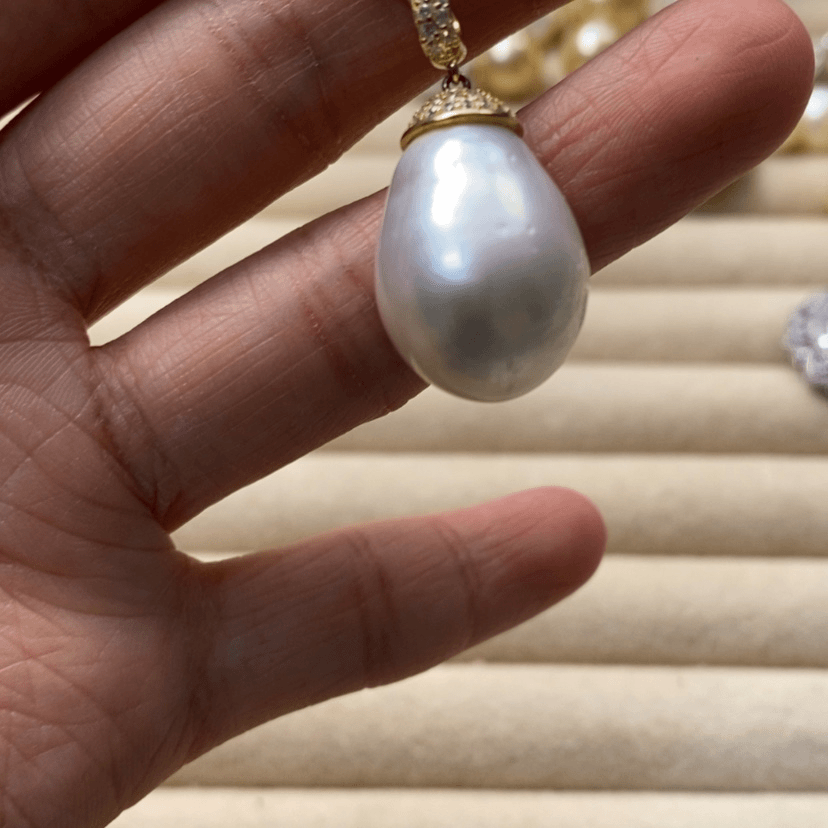 【闪购商品】海水珍珠颈饰银S925镶嵌