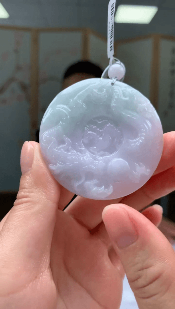 【闪购商品】定制翡翠未镶嵌3123xy-毛货挂件60