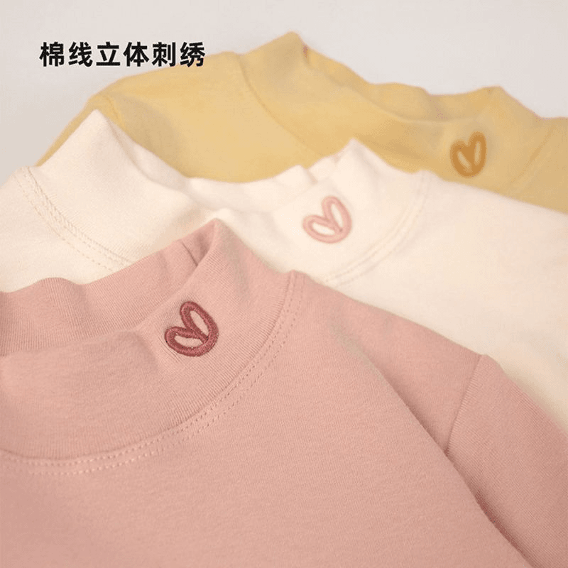 2024年新款韩版德绒女童打底衫高领长袖上衣女童保暖洋气修身女宝