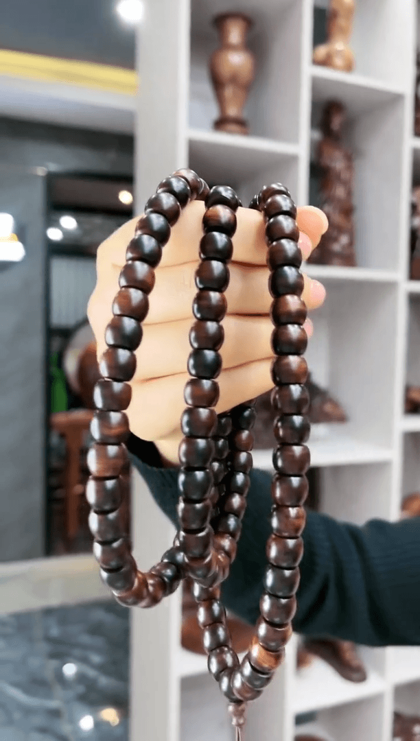 【闪购商品】降香黄檀手串/手链1.0*108苹果珠霸王岭紫油梨老料多圈