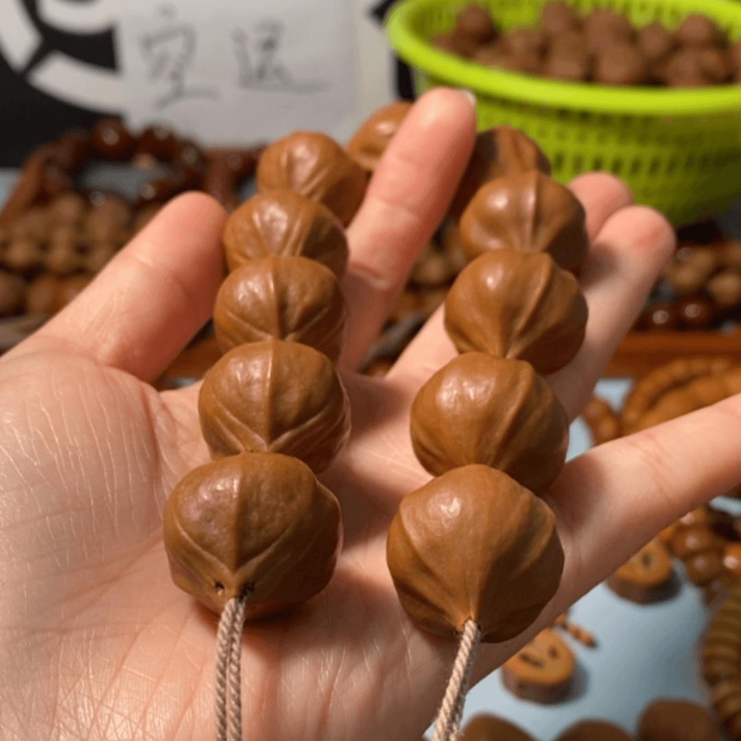 【闪购商品】橄榄核手串4222百万水晶核