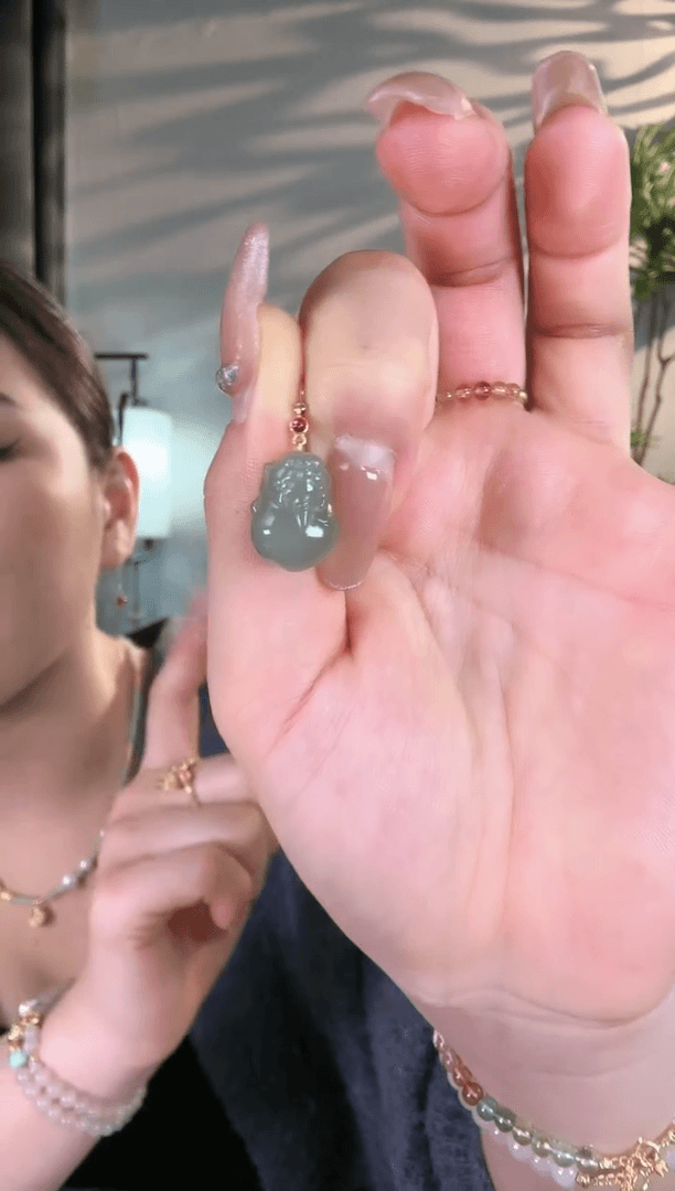 【闪购商品】和田玉吊坠(不含链)18K金镶嵌貔貅吊坠