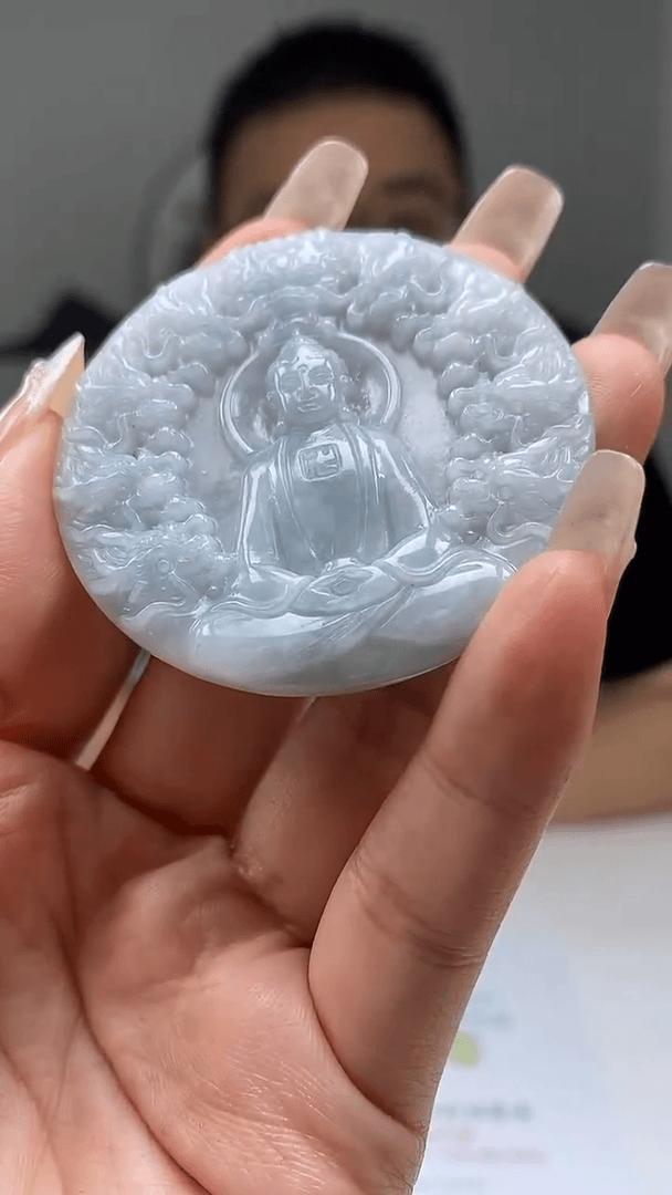 【闪购商品】翡翠颈饰未镶嵌4236yz-御龙观音7