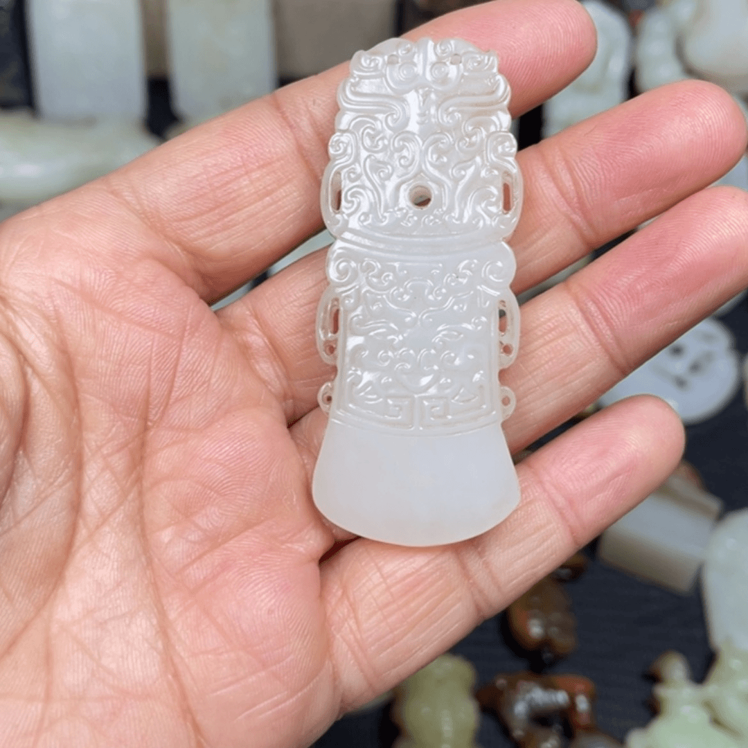 【闪购商品】和田玉挂件未镶嵌春***。