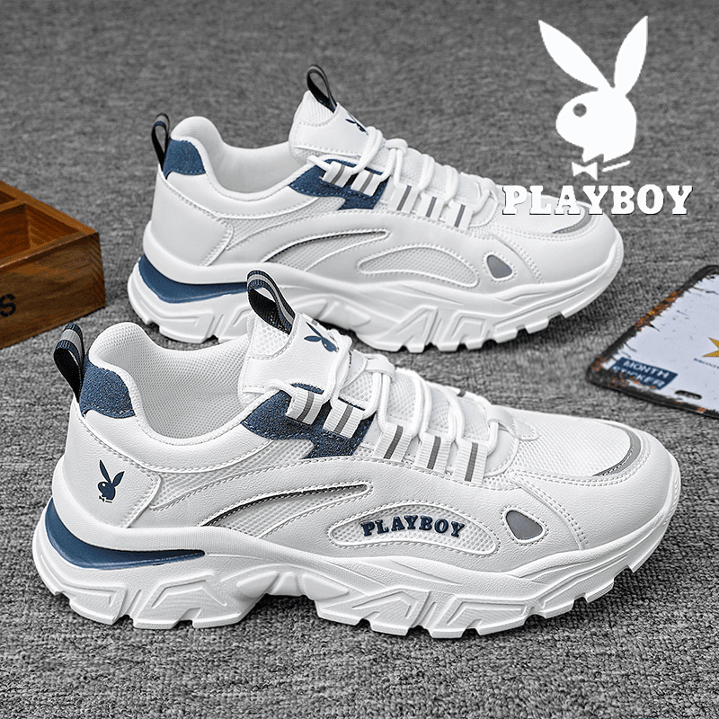 PLAYBOY老爹鞋男鞋2023新款夏季新款透气鞋子百搭男款运动休闲鞋