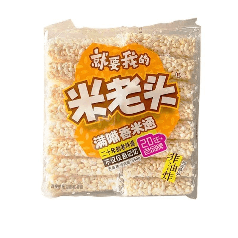 米老头麦棒米棒网红休闲解馋350克独立小包装非油炸/0lb