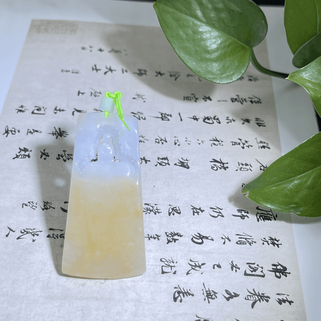 JMB26-39 天然翡翠缅甸A货悟道