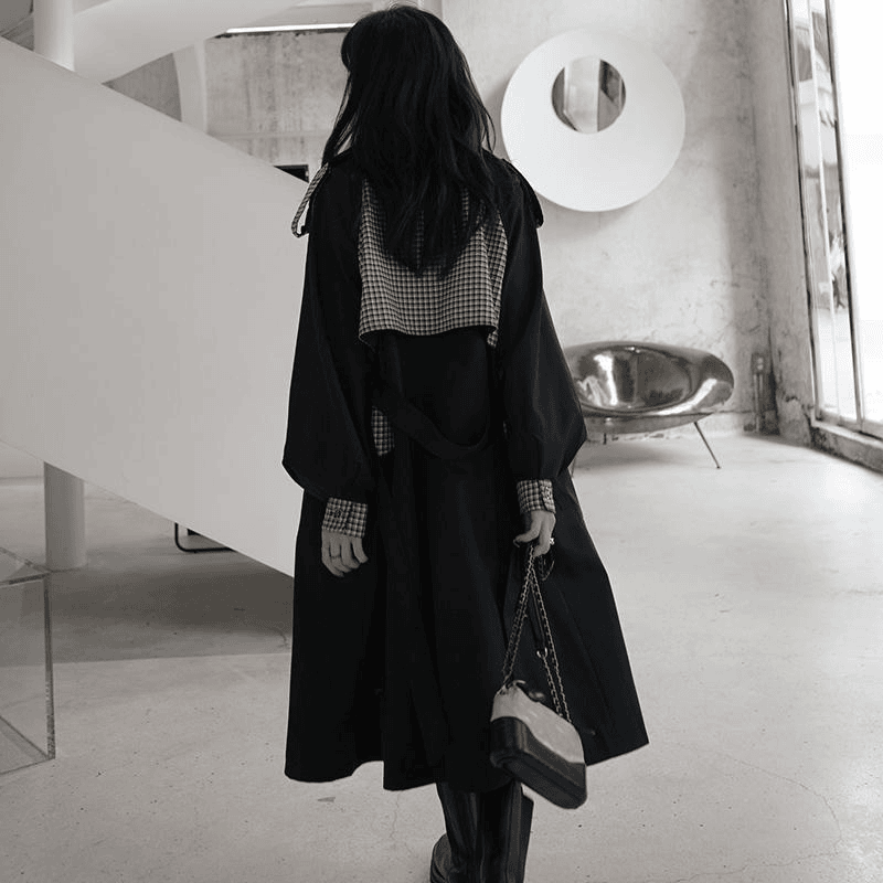 大码时尚高级感2023年新款chic赫本风衣外套女高级设计感