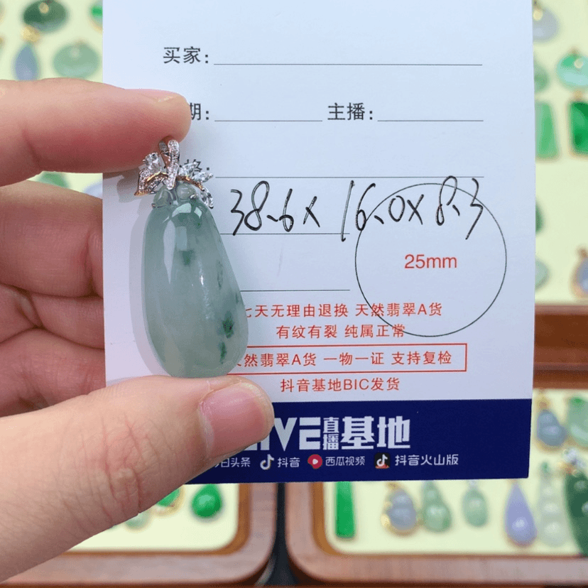【闪购商品】翡翠颈饰18K金镶嵌?****t