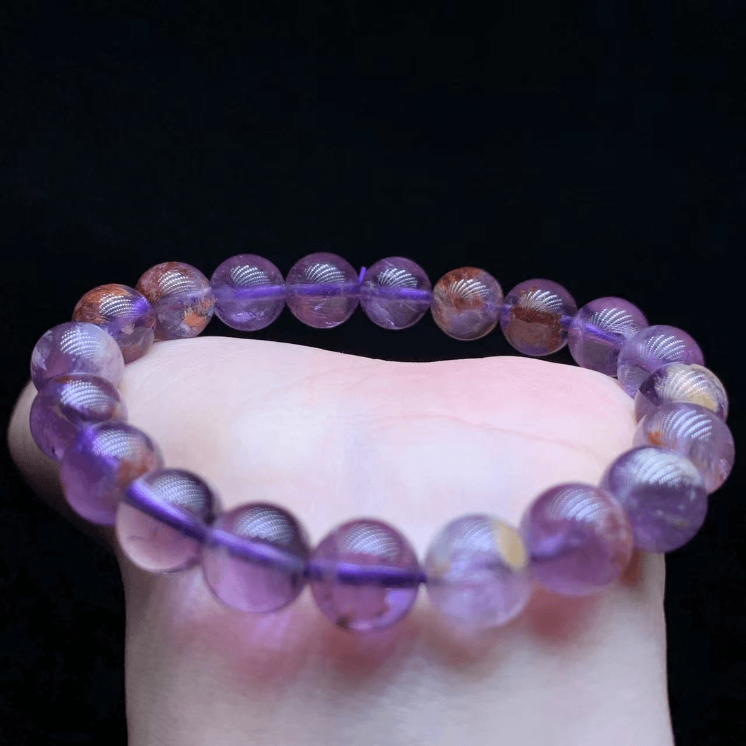 27 DMYS004 紫幽灵圆珠手串【尺寸10mm】