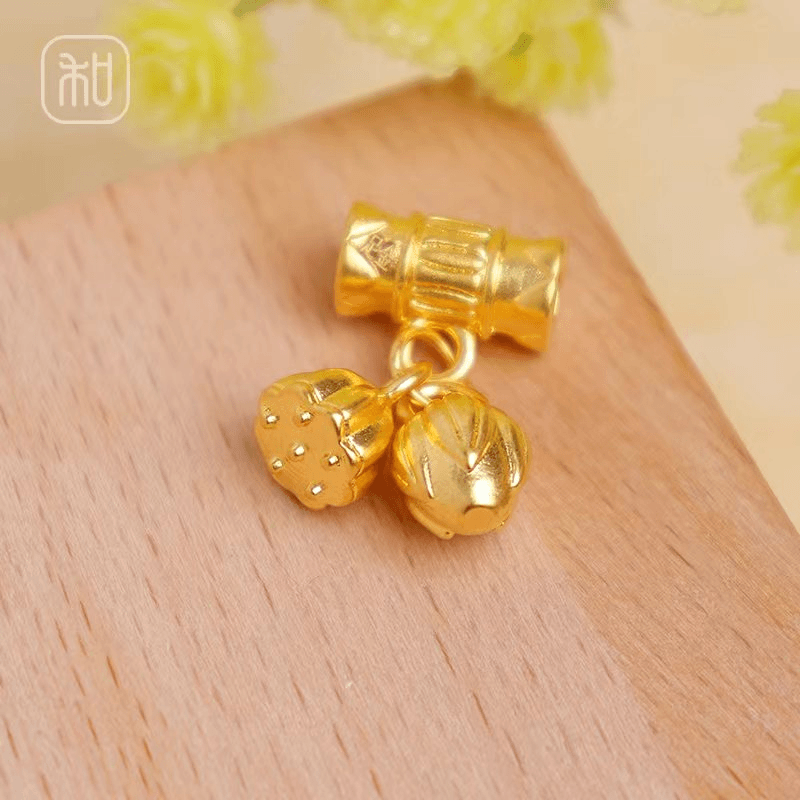 足金两世欢配件（猪猪）